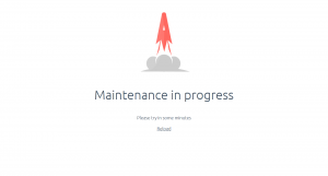 Maintenance Screenshot